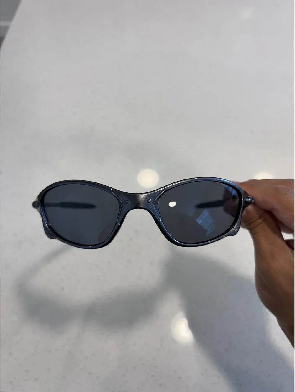 Black Frame Sunglasses with Dark Lenses